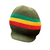 Olive Crown With Rasta Colors