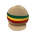 Tan Crown With Rasta Colors