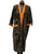 black & orange african robe