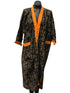 Black & Orange African Robe